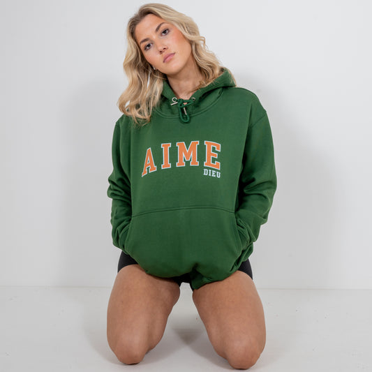 Ladies Forest Green hoodie Regular