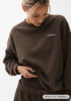 Women's ICON Oversized Crewneck Sweatshirt – Black & Grey
