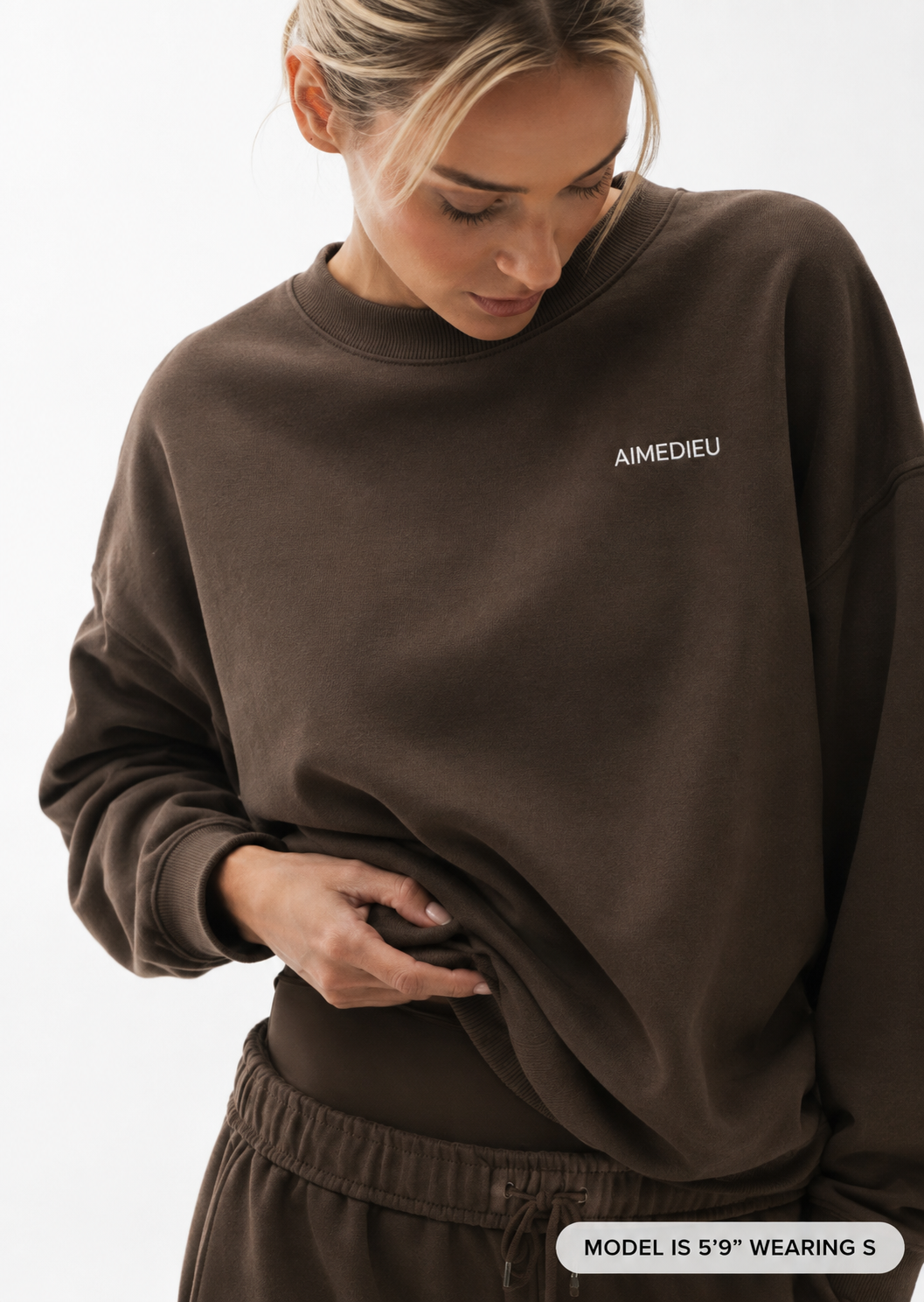 Women's ICON Oversized Crewneck Sweatshirt – Black & Grey