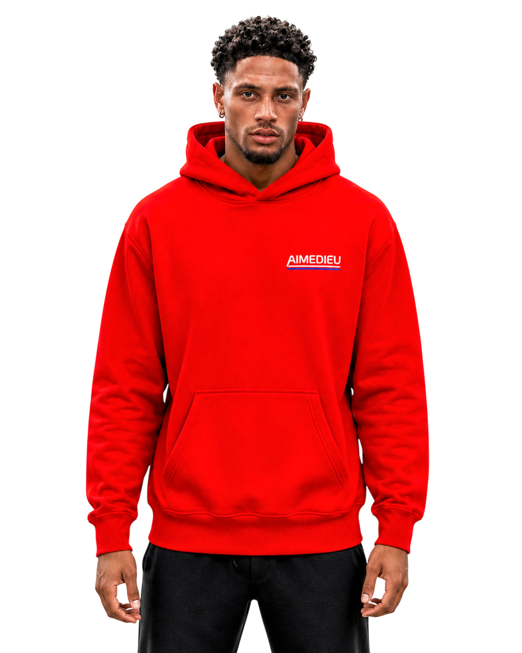 Relaxed Graphic Hoodie - Surfer Print AIMEDIEU