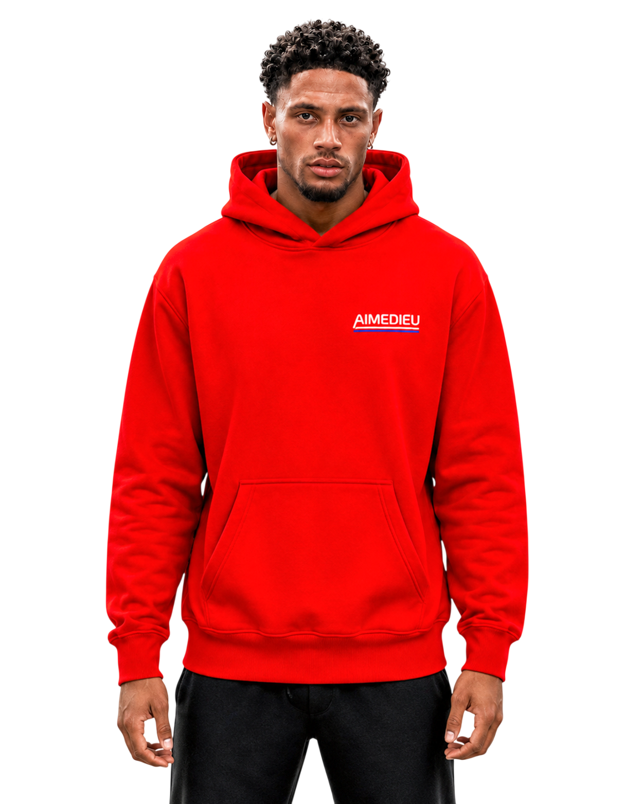 Relaxed Graphic Hoodie - Surfer Print AIMEDIEU