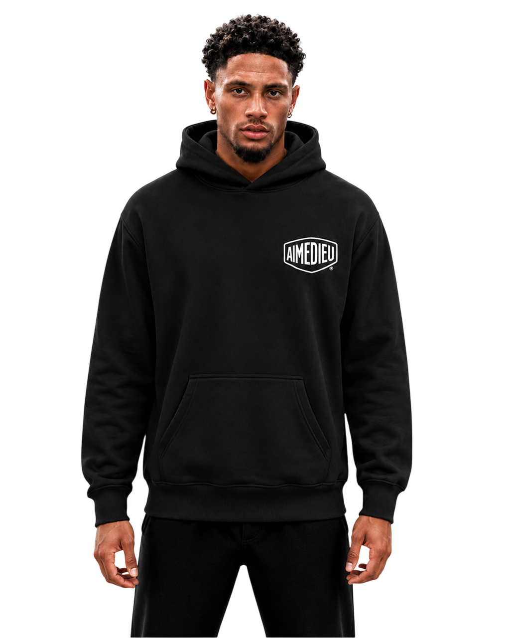Relaxed Graphic Deus Logo Hoodie AIMEDIEU