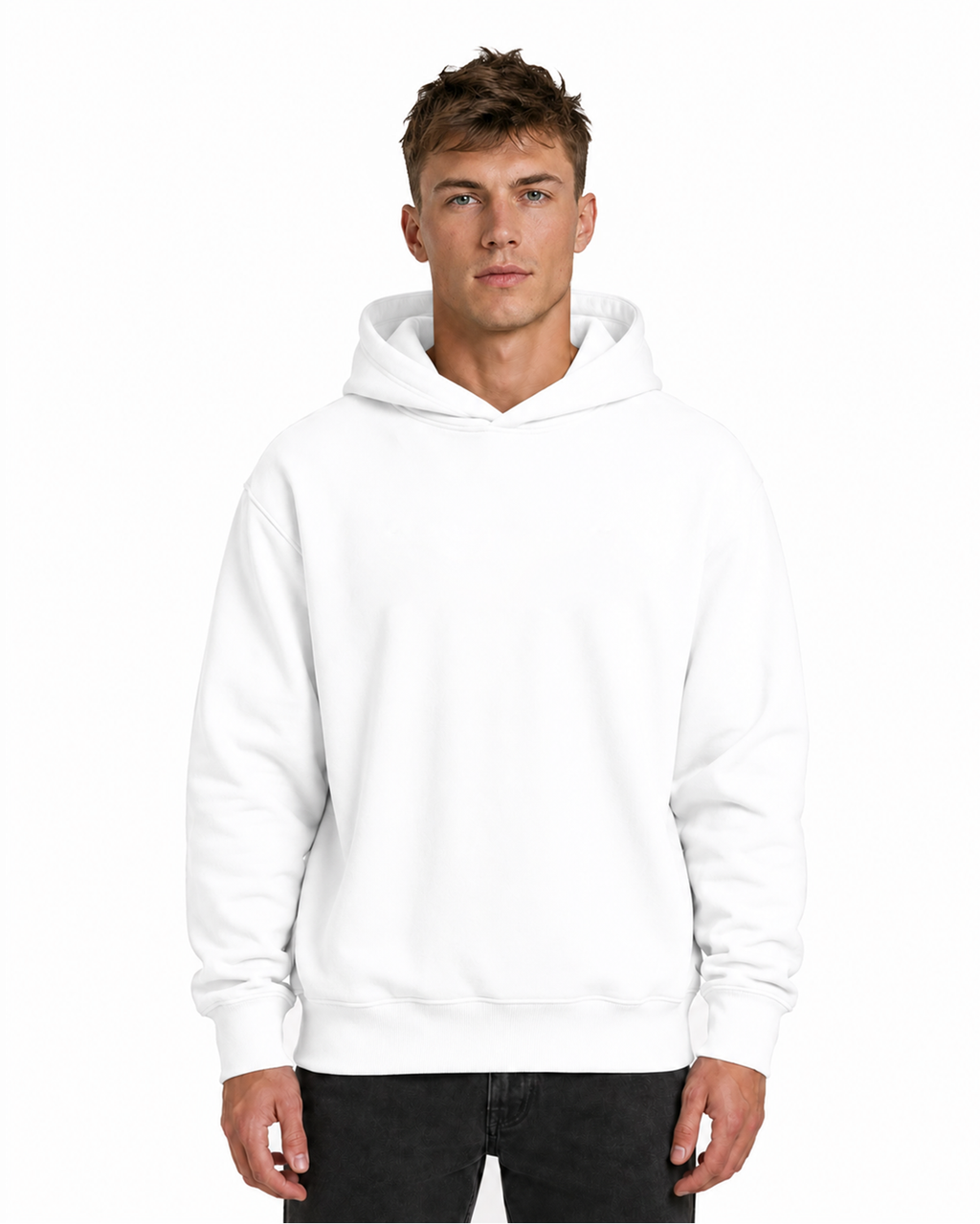 Relaxed Graphic Hoodie - Red Line Print AIMEDIEU