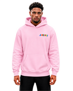 Relaxed Paint Splatter Graphic Hoodie AIMEDIEU