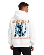 Oversized Graphic Hoodie GOD Print AIMEDIEU