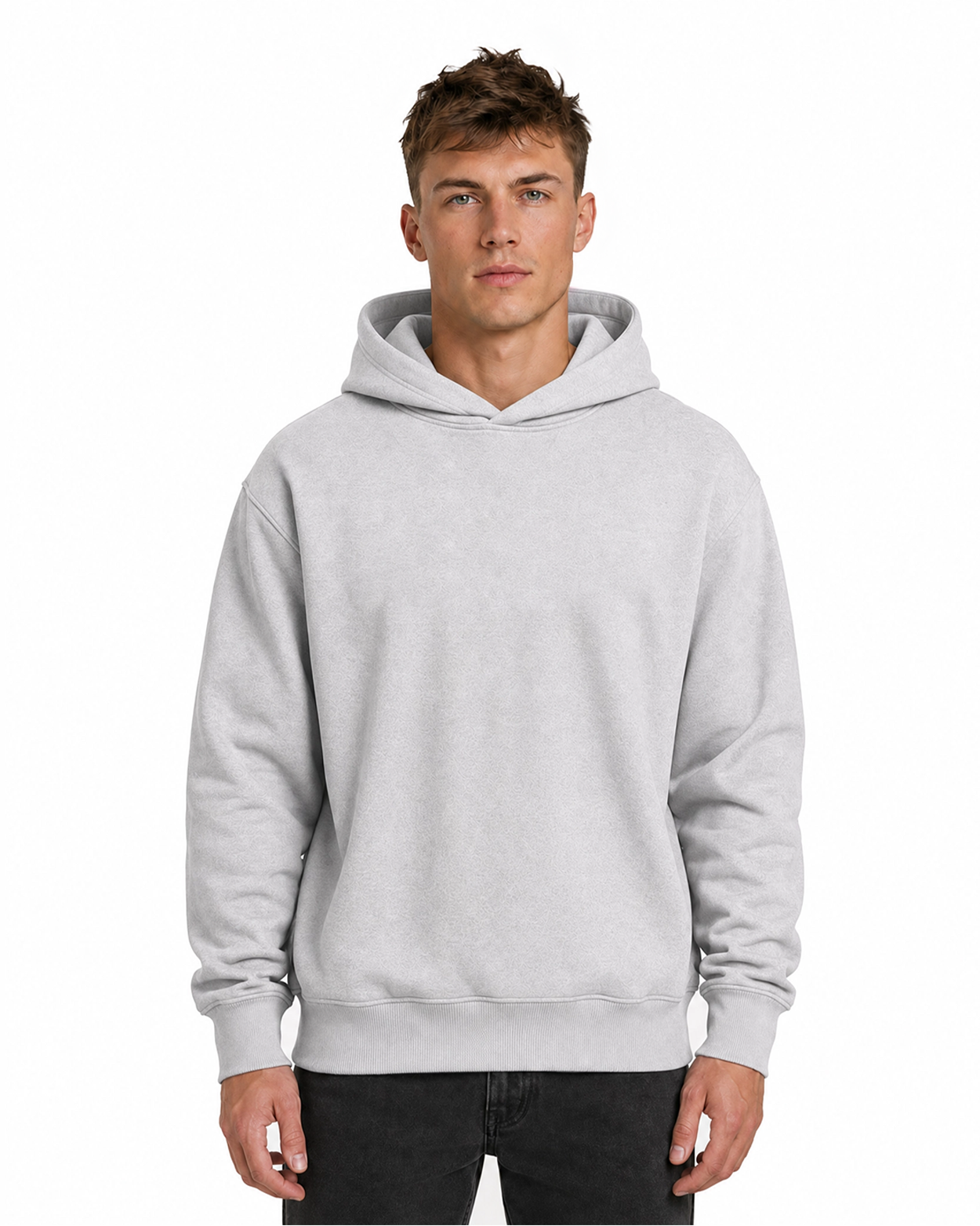 Relaxed Graphic Hoodie - Red Line Print AIMEDIEU