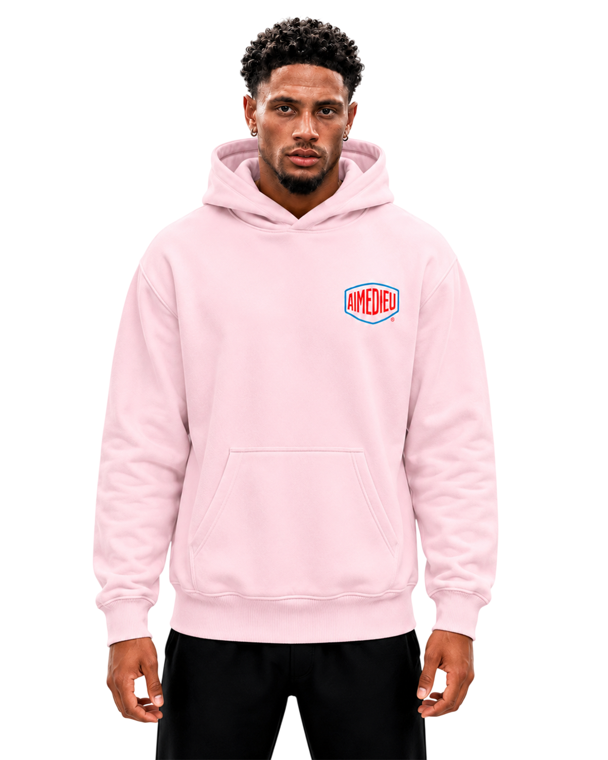 Relaxed Graphic Deus Logo Hoodie AIMEDIEU