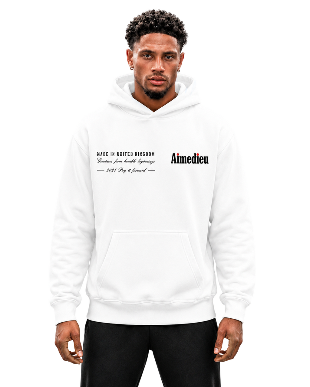 Relaxed Statement Hoodie - LOVEGOD - Print AIMEDIEU