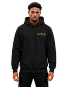 Relaxed Paint Splatter Graphic Hoodie AIMEDIEU