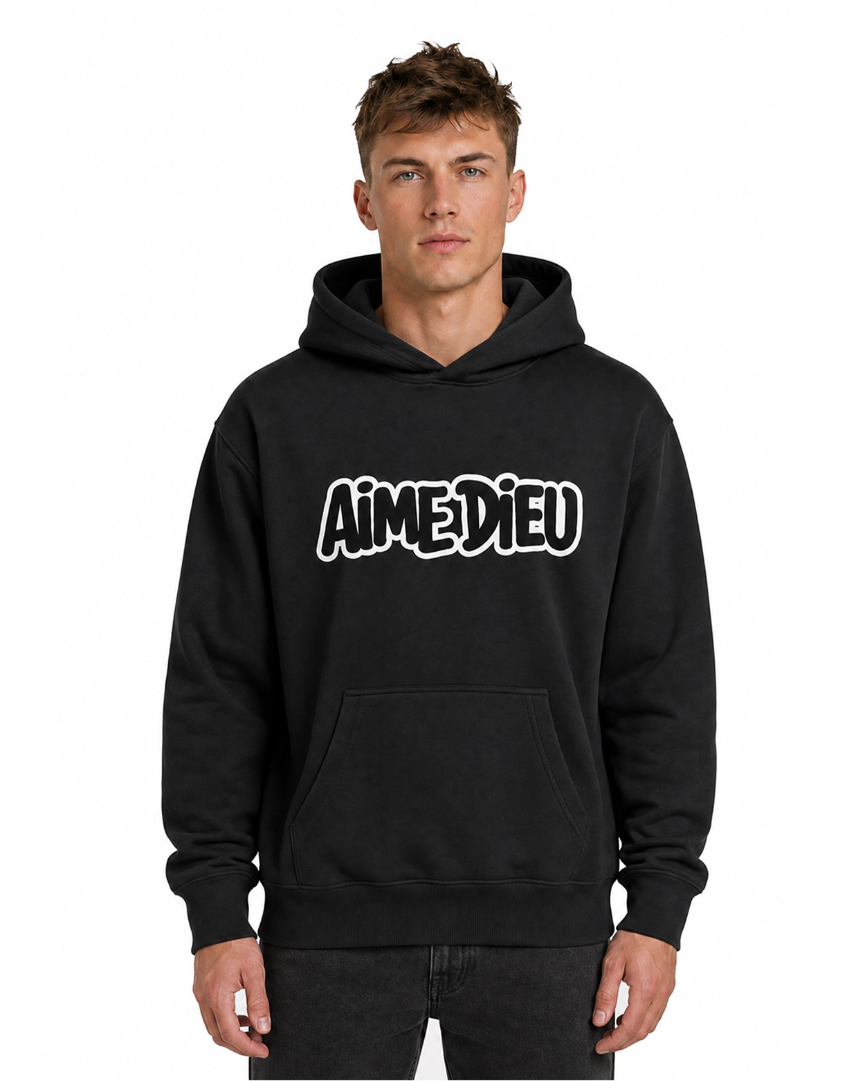 AIMEDIEU BUBBLE FONT HOODIE