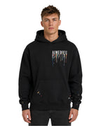 Oversized Paint Drip Graphic Hoodie AIMEDIEU
