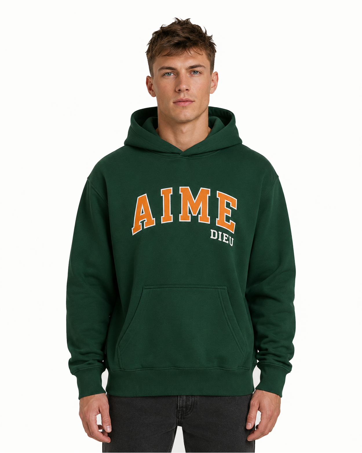 Unisex Regular Hoodie - Forest Green AIMEDIEU