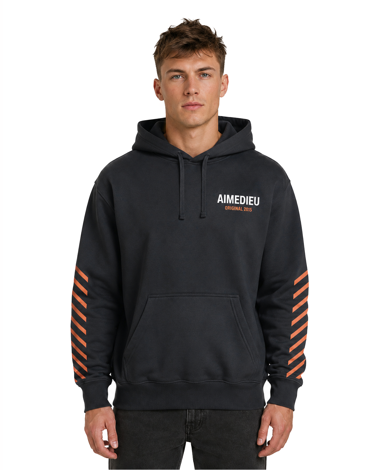 Relaxed Graphic Back Design Hoodie AIMEDIEU