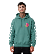 AIMEDIEU CHECKED SLEEVE HOODIE
