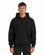 Relaxed Graphic Hoodie - Red Line Print AIMEDIEU
