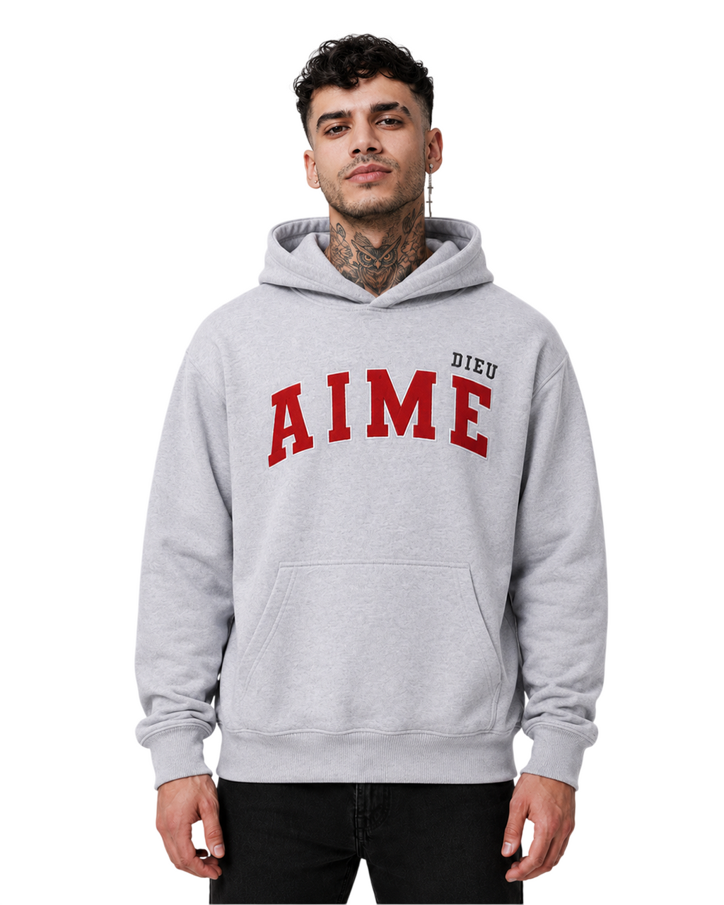 AIMEDIEU Red Block Hoodie