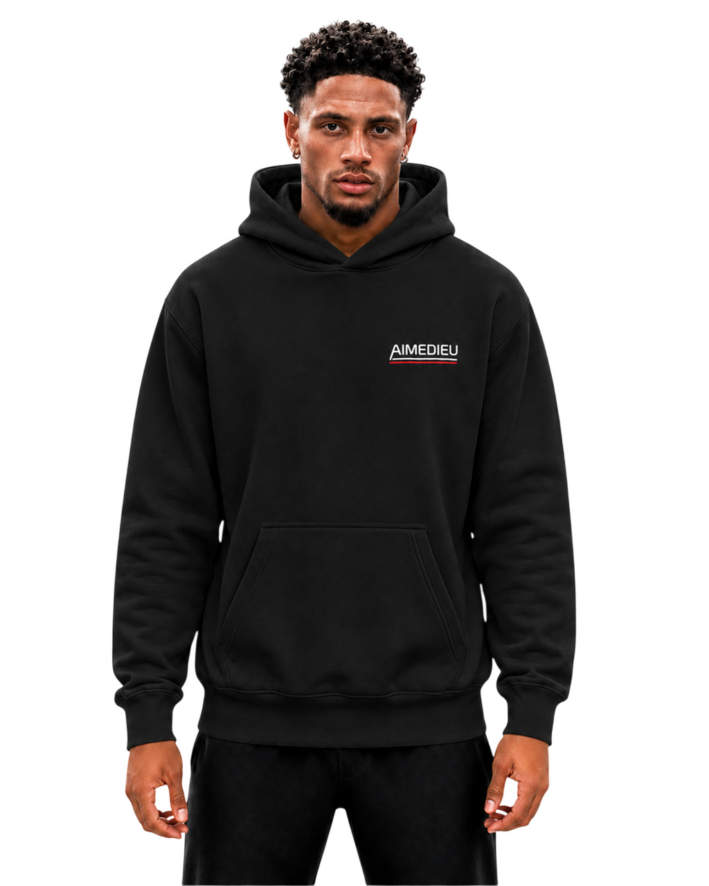 Relaxed Graphic Hoodie - Surfer Print AIMEDIEU