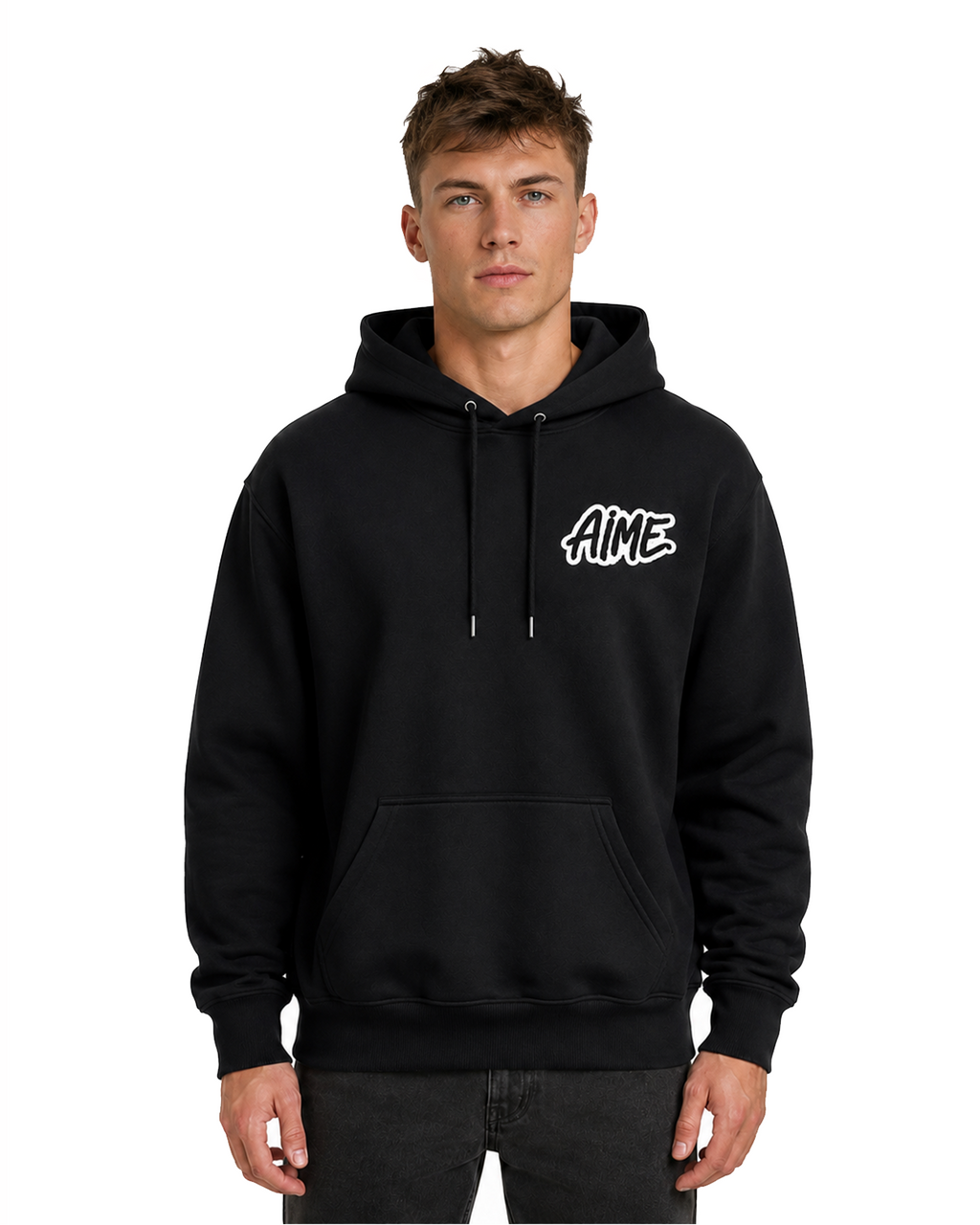 Relaxed Graphic Print AIME Hoodie AIMEDIEU