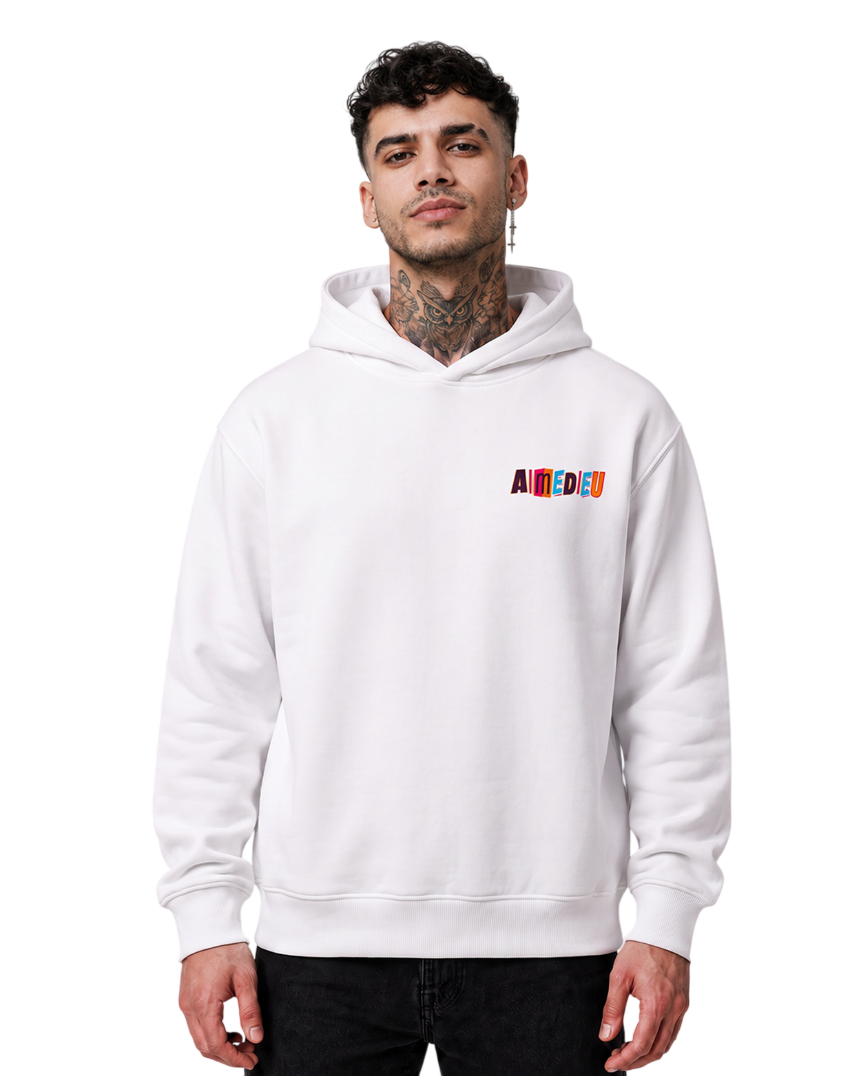 Relaxed Basketball Graphic Hoodie - AIMEDIEU