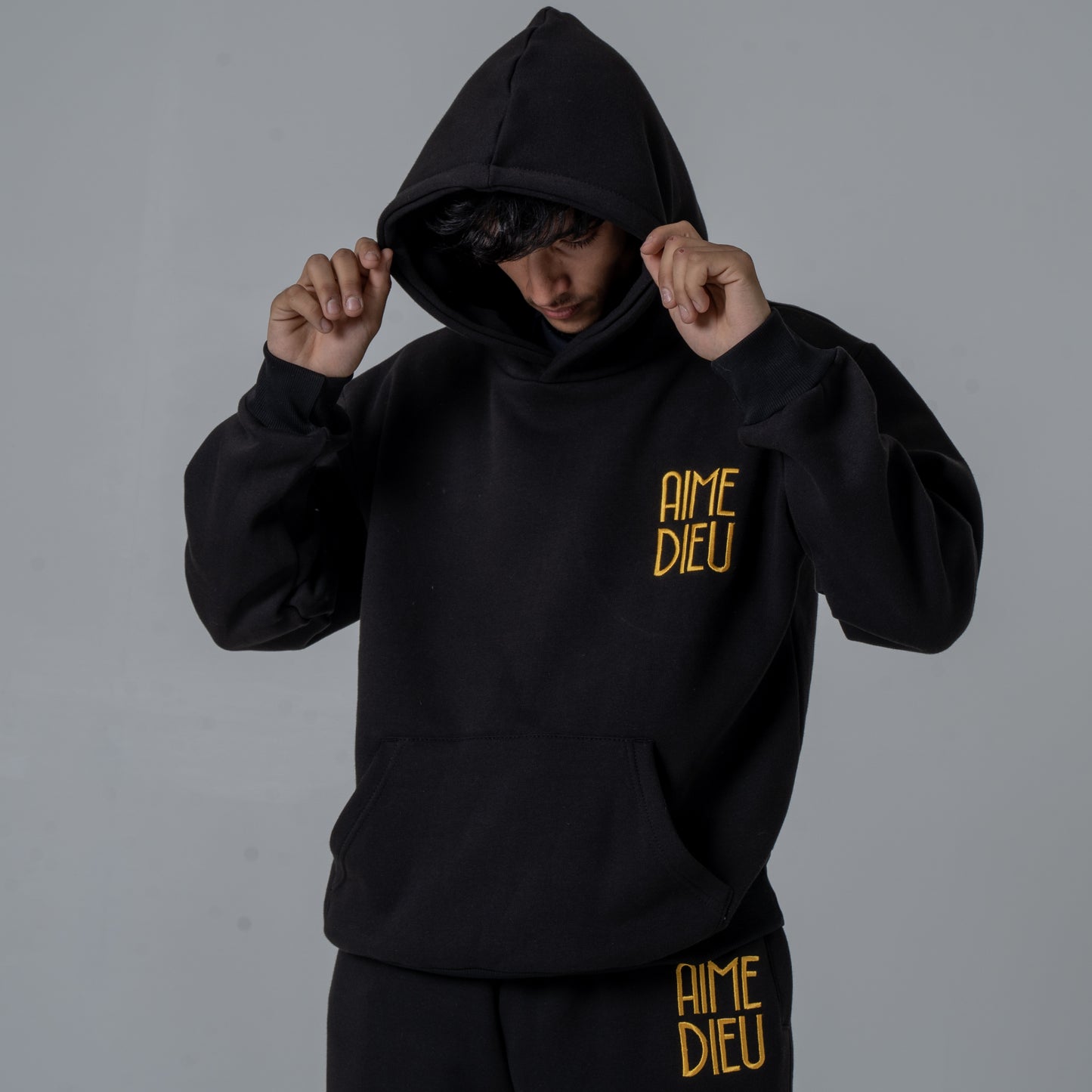 Aime Dieu Golden Patch Regular Hoodie