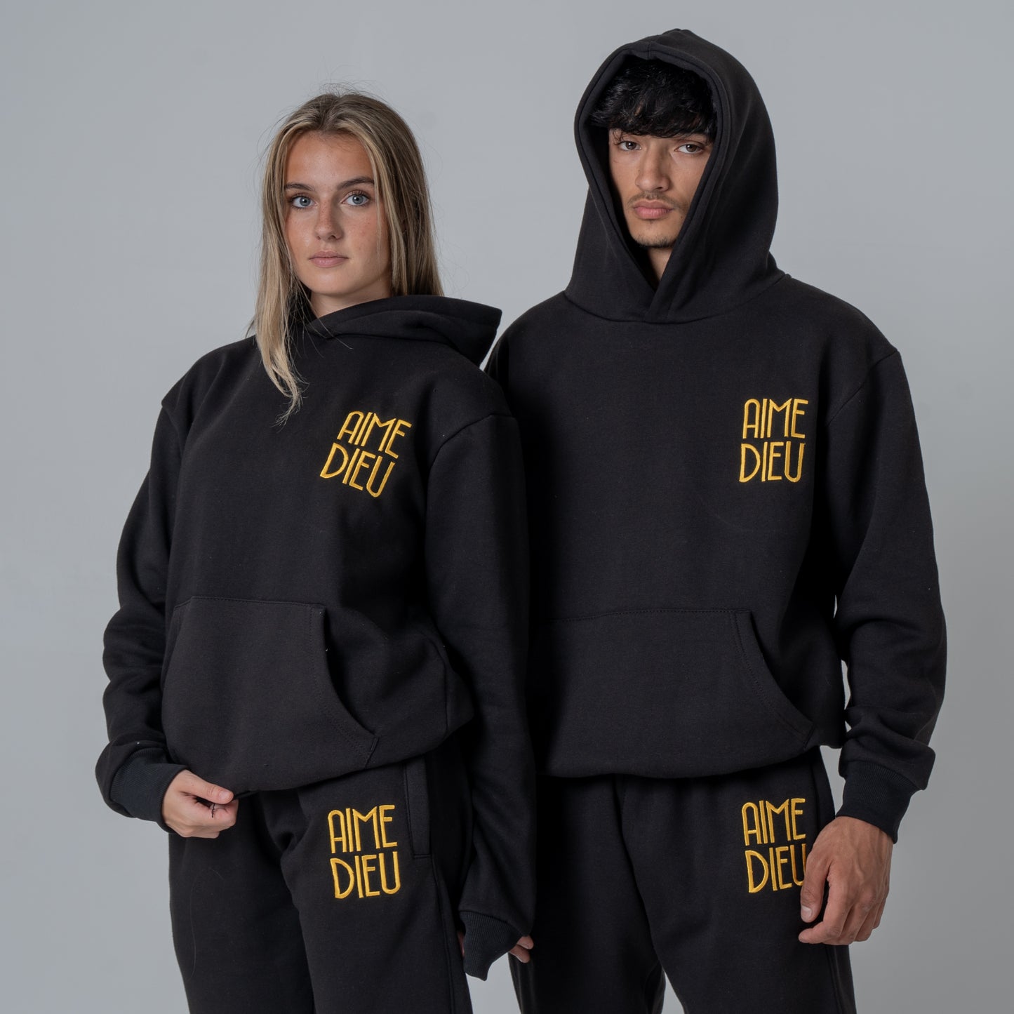 Aime Dieu Golden Patch Regular Hoodie