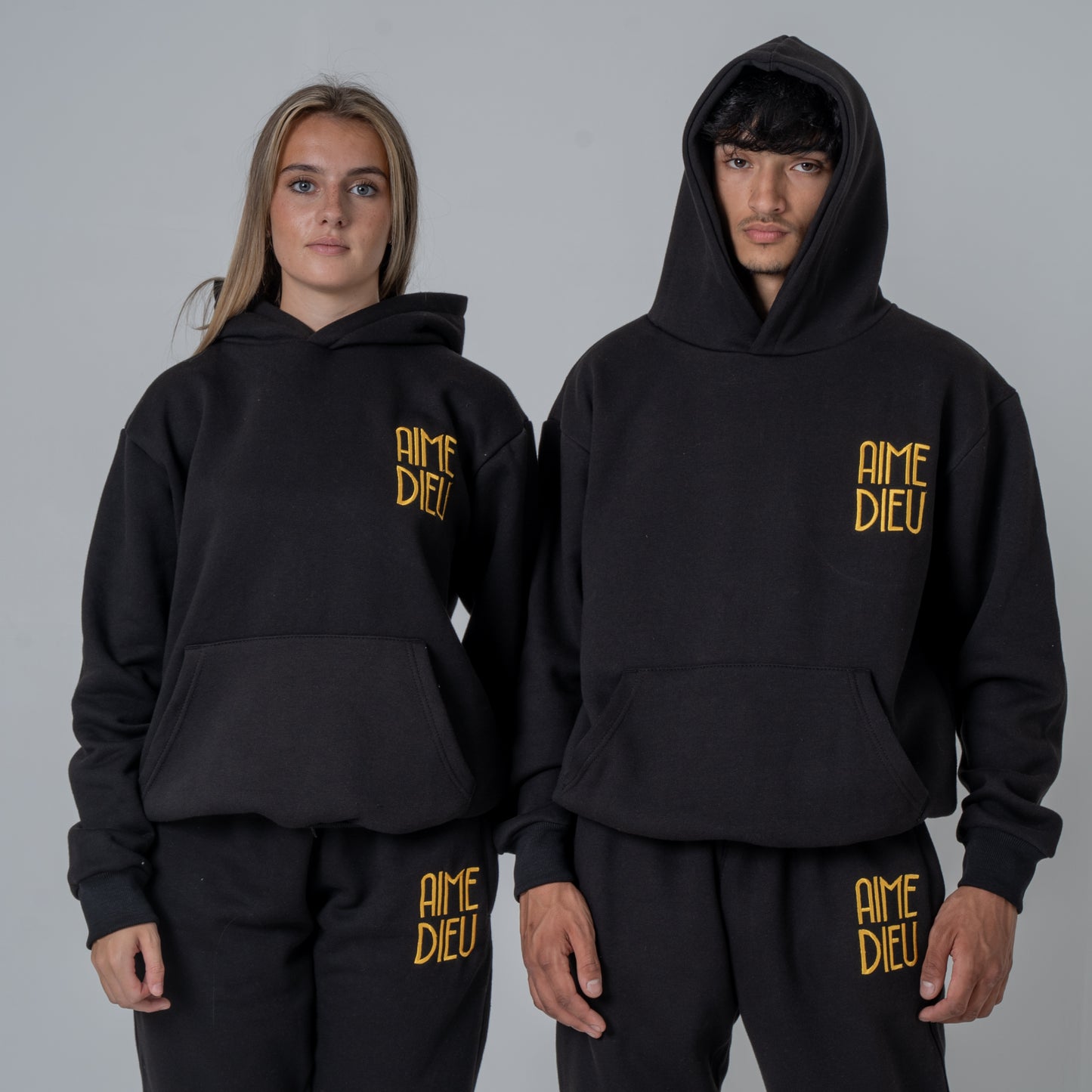 Aime Dieu Golden Patch Regular Hoodie