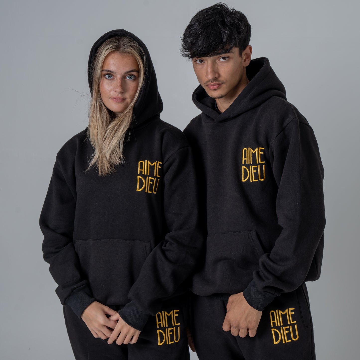 Aime Dieu Golden Patch Regular Hoodie