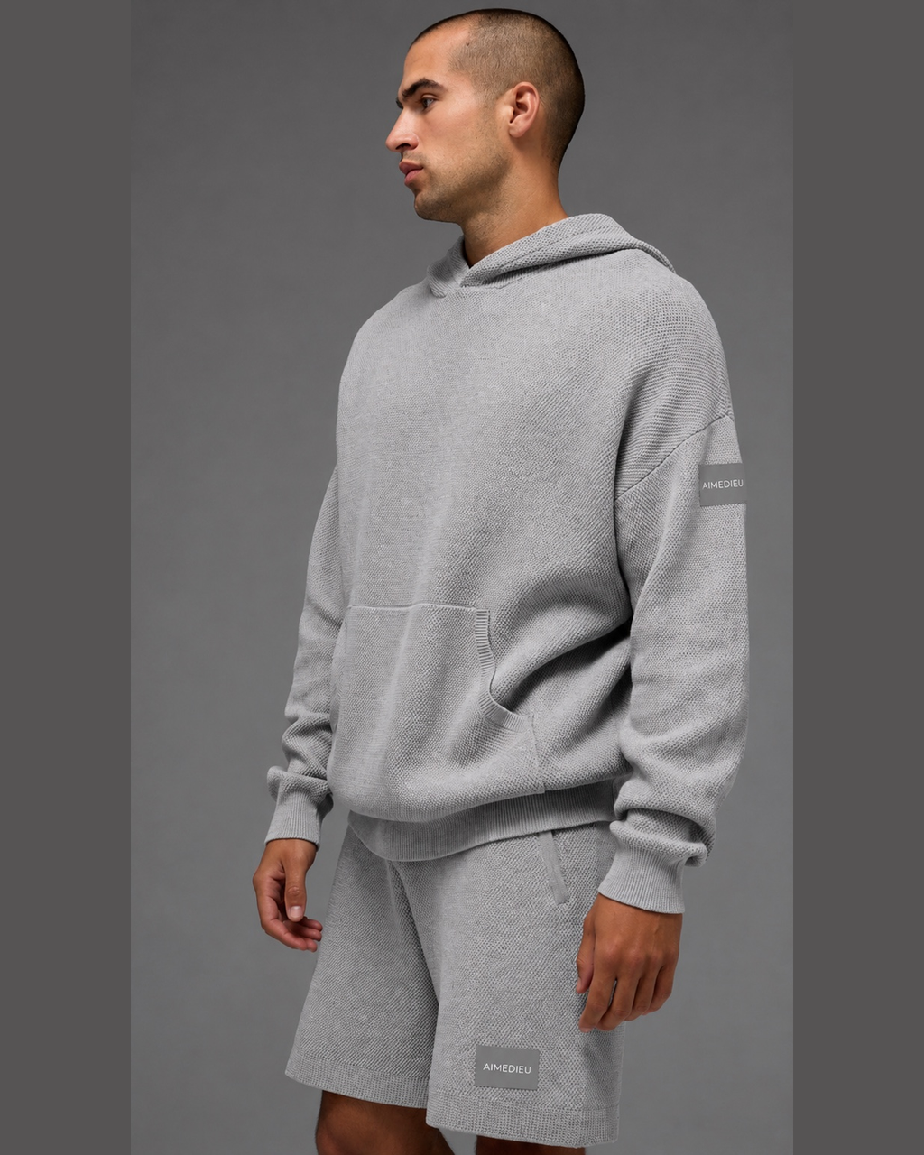 AIMEDIEU ICON Unisex Knit Hoodie & Shorts Set