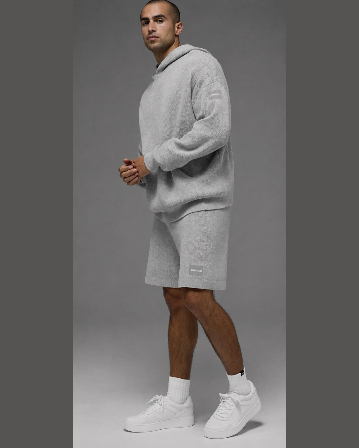 AIMEDIEU ICON Unisex Knit Hoodie & Shorts Set