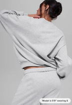 Women's ICON Oversized Crewneck Sweatshirt – Black & Grey