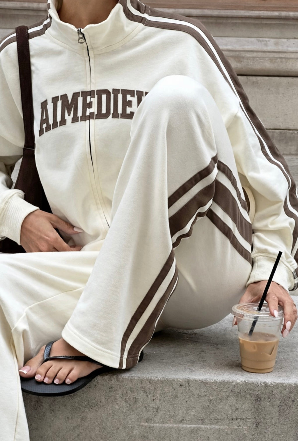Women's Zip-Up Top & Joggers Airport Tracksuit Set