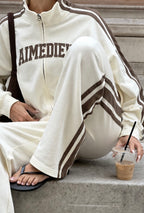 Women's Zip-Up Top & Joggers Airport Tracksuit Set