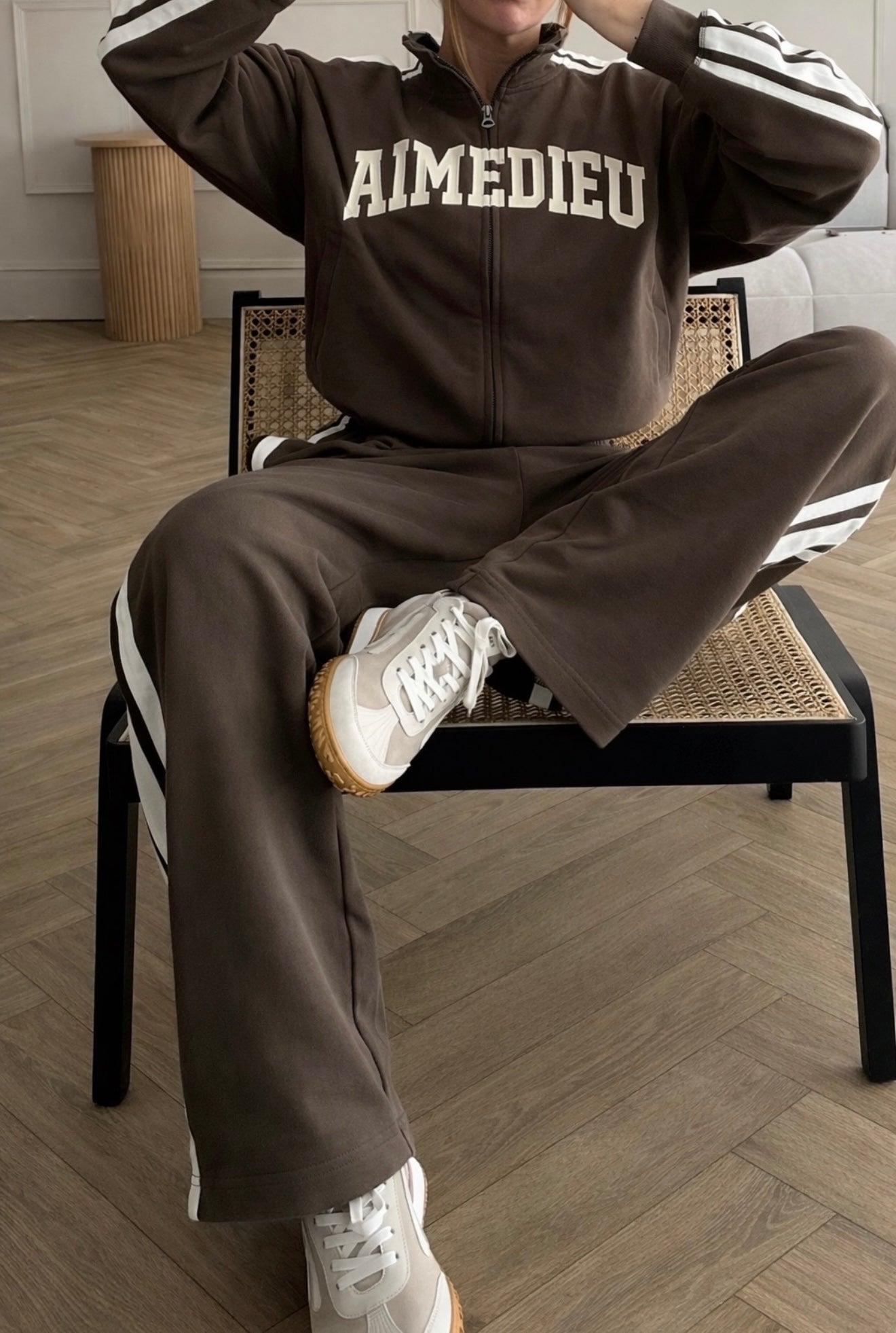 Women's Zip-Up Top & Joggers Airport Tracksuit Set