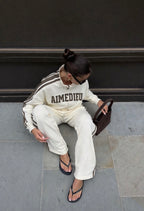 Women's Zip-Up Top & Joggers Airport Tracksuit Set