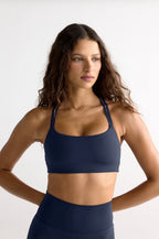 Womens Sports Bra Blue AIMEDIEU