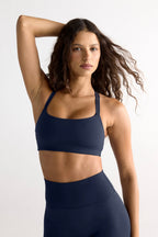 Womens Sports Bra Blue AIMEDIEU