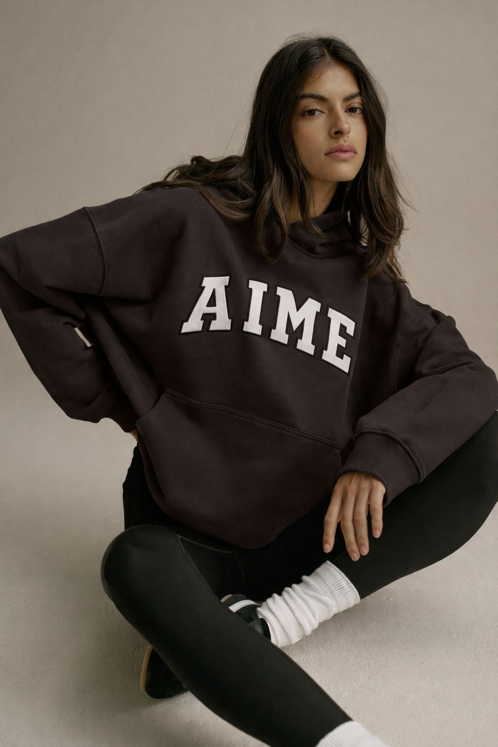 Oversized AIME Midnight Blue Hoodie