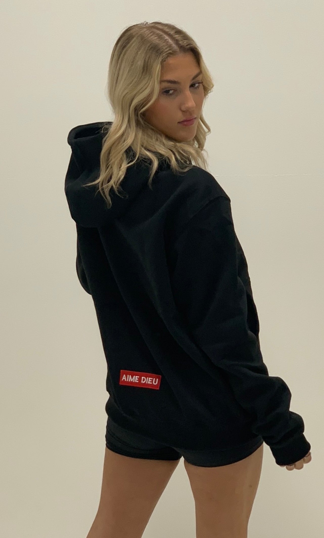 Ladies Red Box Hoodie