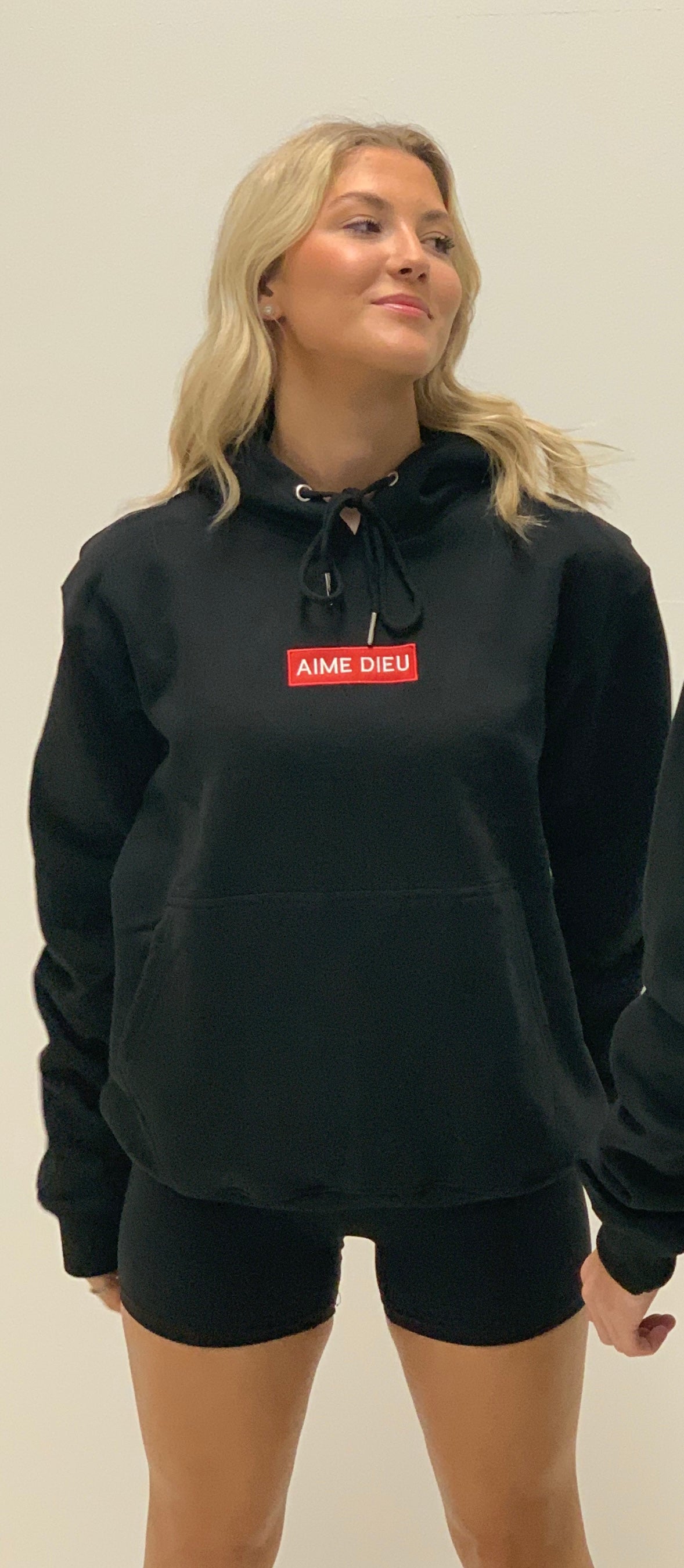 Ladies Red Box Hoodie
