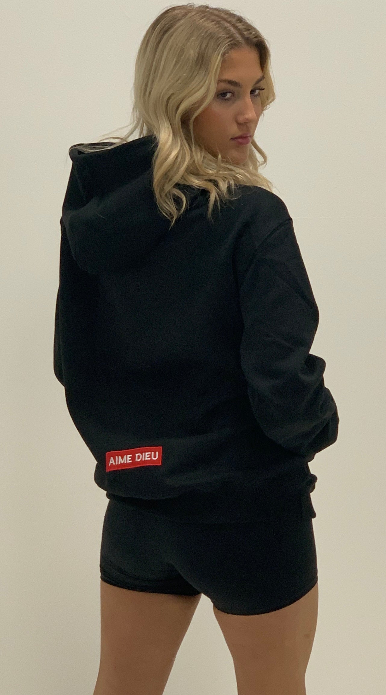 Ladies Red Box Hoodie
