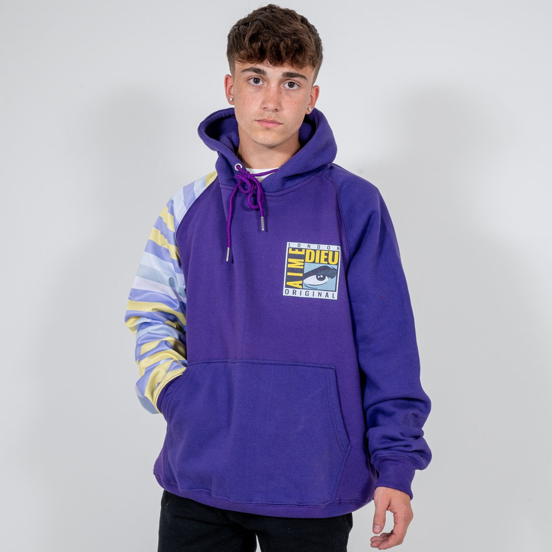 AIME DIEU Purple Hoodie | Cool Pop Art Hoodie