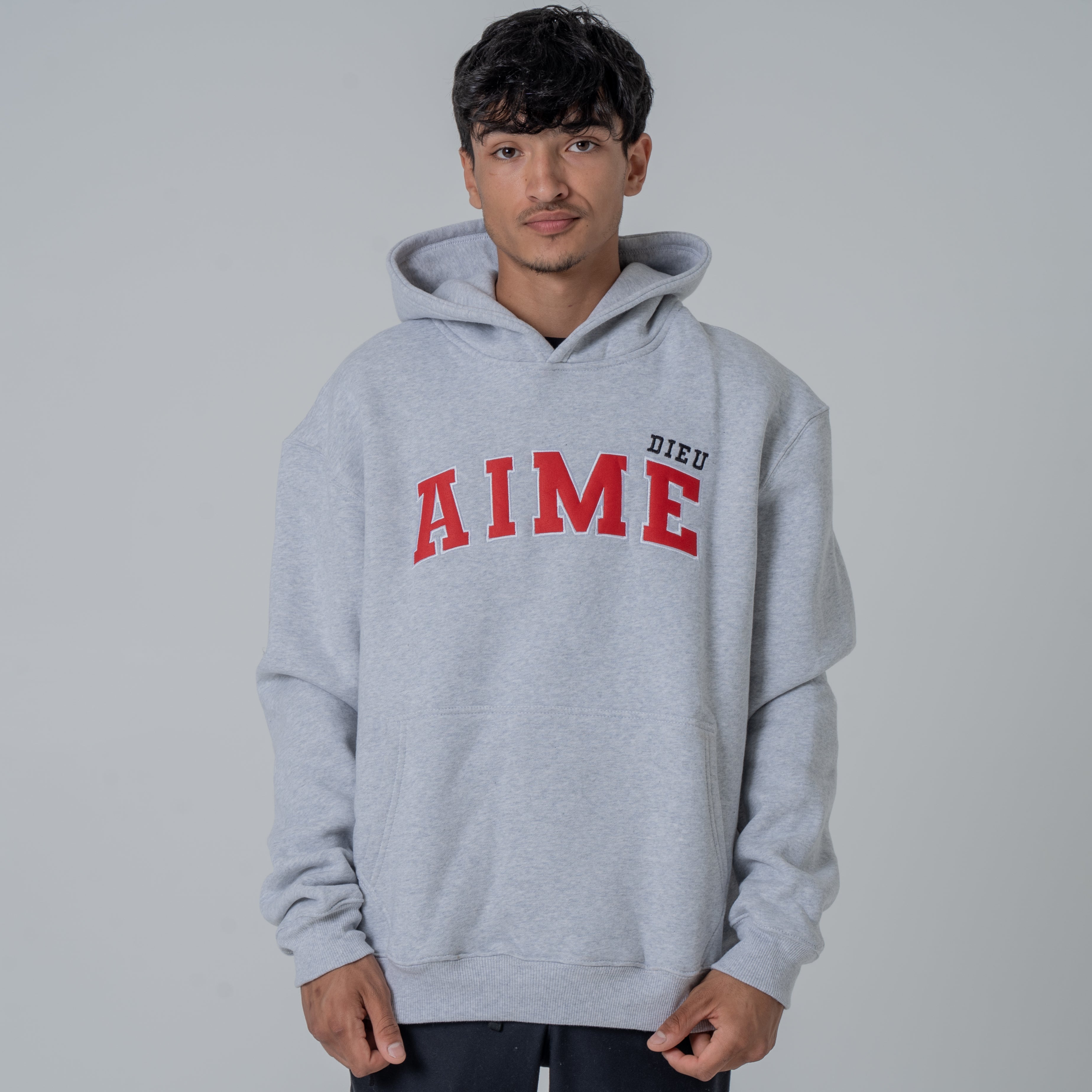 AIMEDIEU Red Block Hoodie