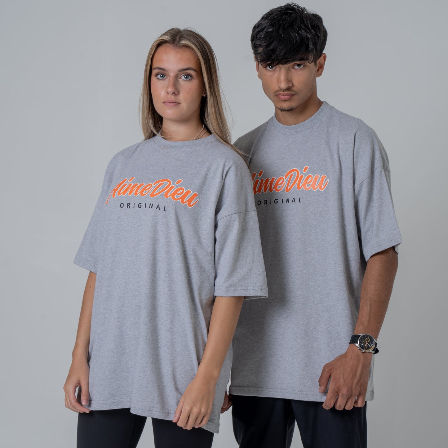 Aime Dieu Grey Oversized T-Shirt – LA lakers Unisex