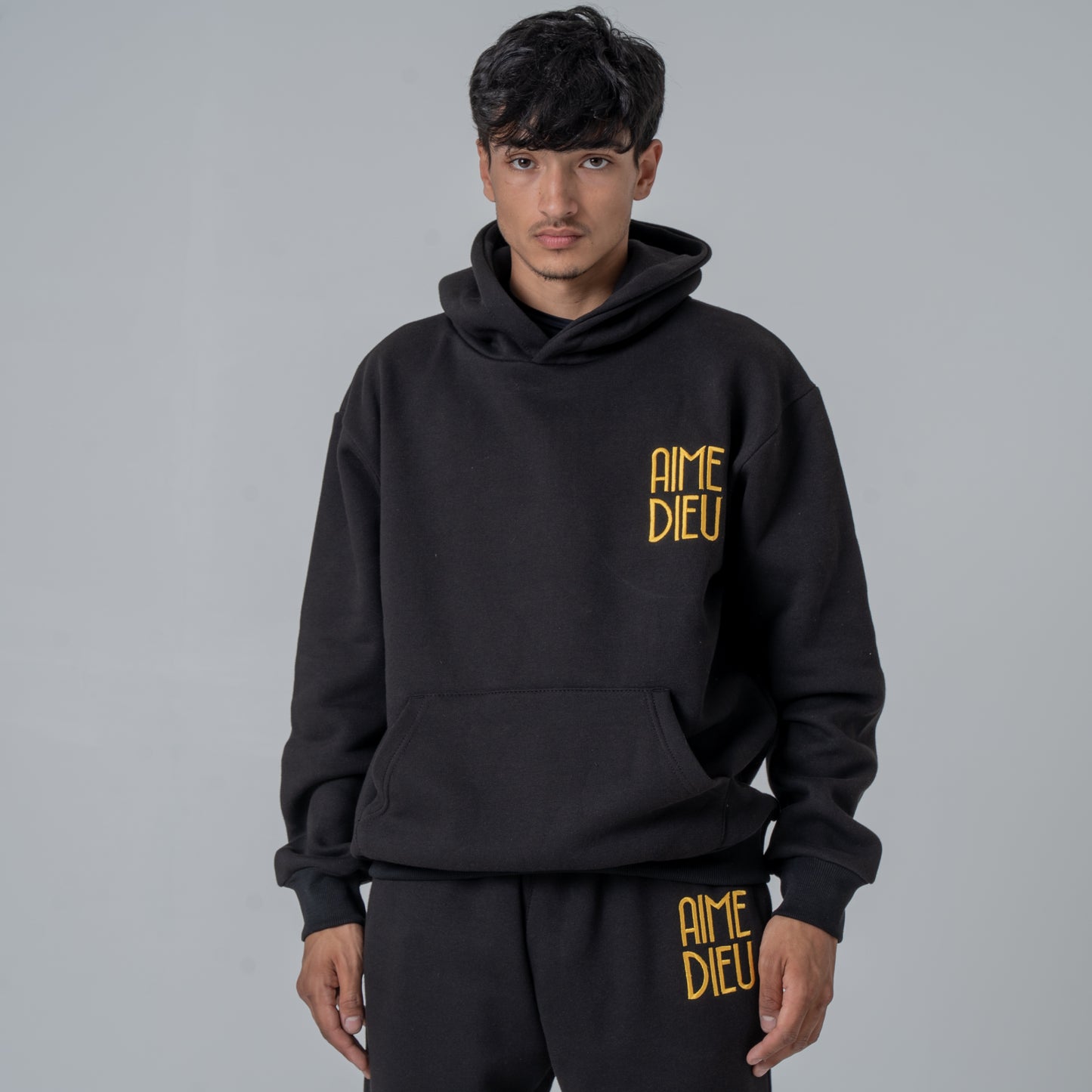 Aime Dieu Golden Patch Regular Hoodie